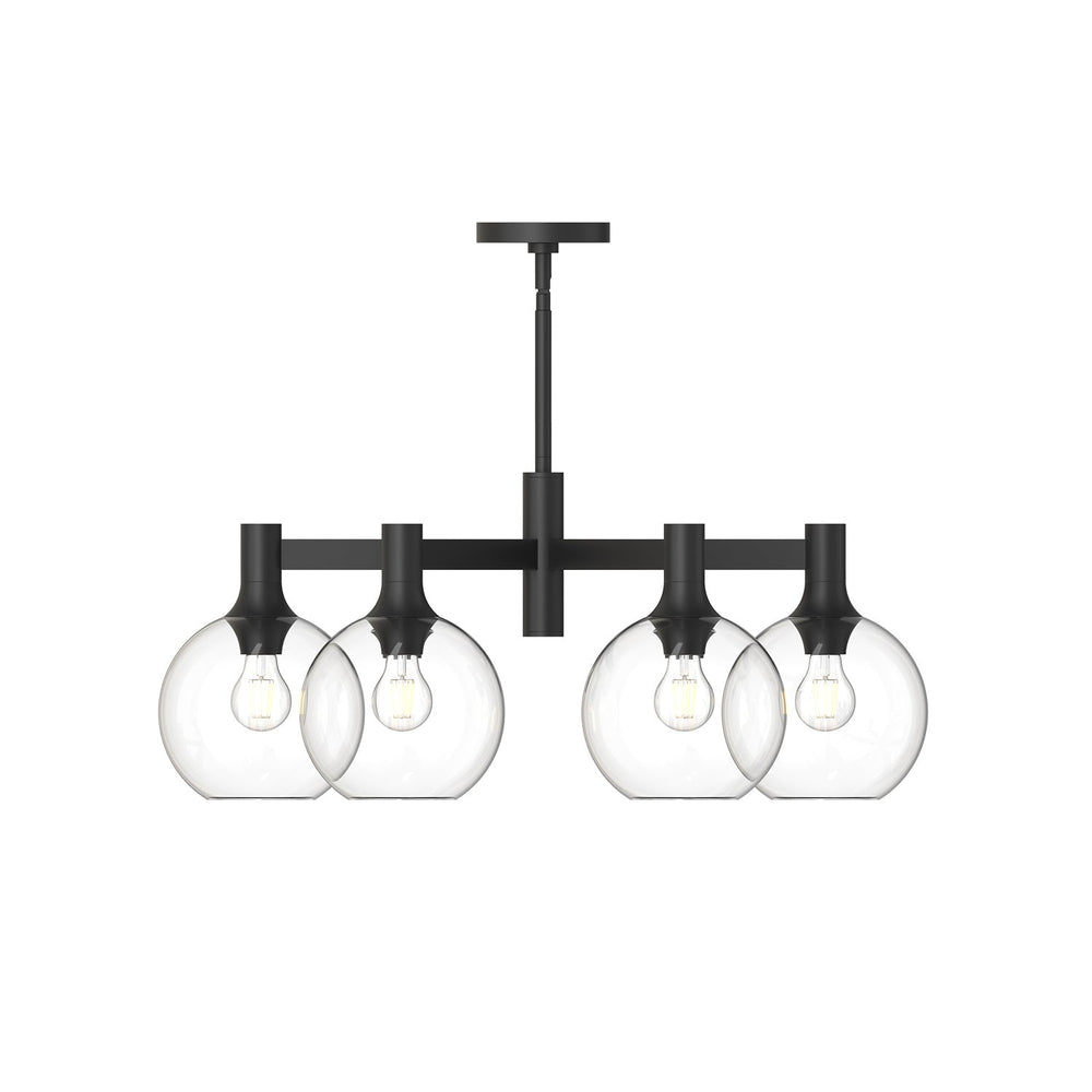 Alora Canada - CH506230MBCL - Six Light Chandelier - Castilla - Clear Glass/Matte Black