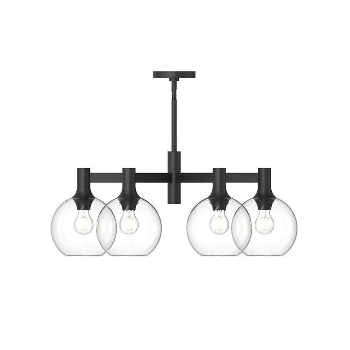 Alora Canada - CH506230MBCL - Six Light Chandelier - Castilla - Clear Glass/Matte Black