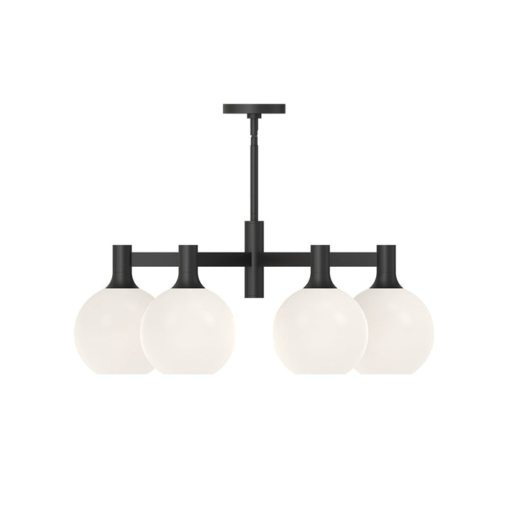 Alora Canada - CH506230MBOP - Six Light Chandelier - Castilla - Matte Black/Opal Matte Glass