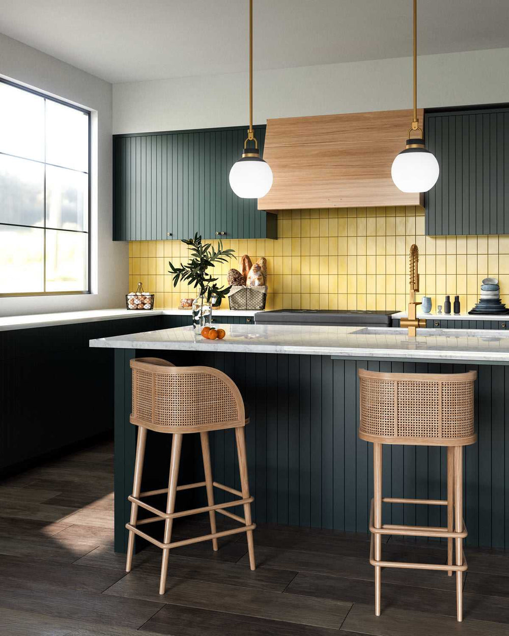 Alora Canada - PD520516AGOP - One Light Pendant - Copperfield - Aged Gold/Opal Matte Glass