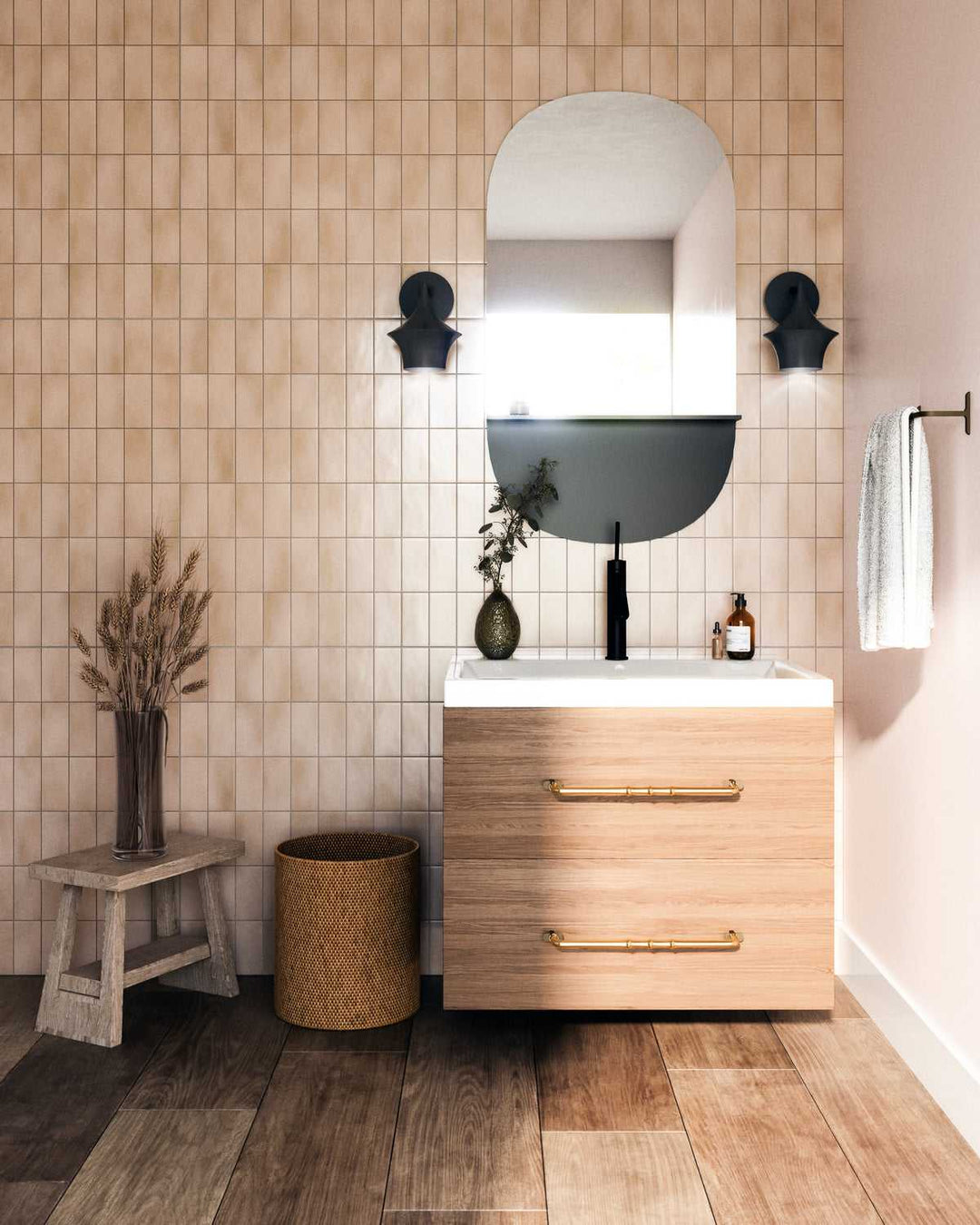 Alora Canada - WV523007MB - One Light Vanity - Emiko - Matte Black