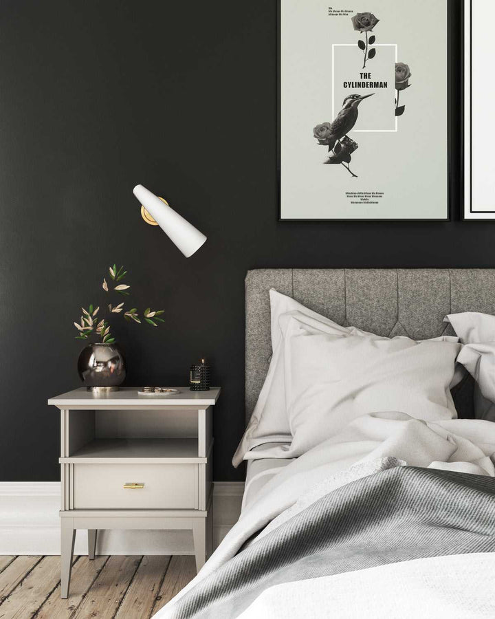 Alora Canada - WV572205WHAG - One Light Vanity - Gabriel - Aged Gold/White