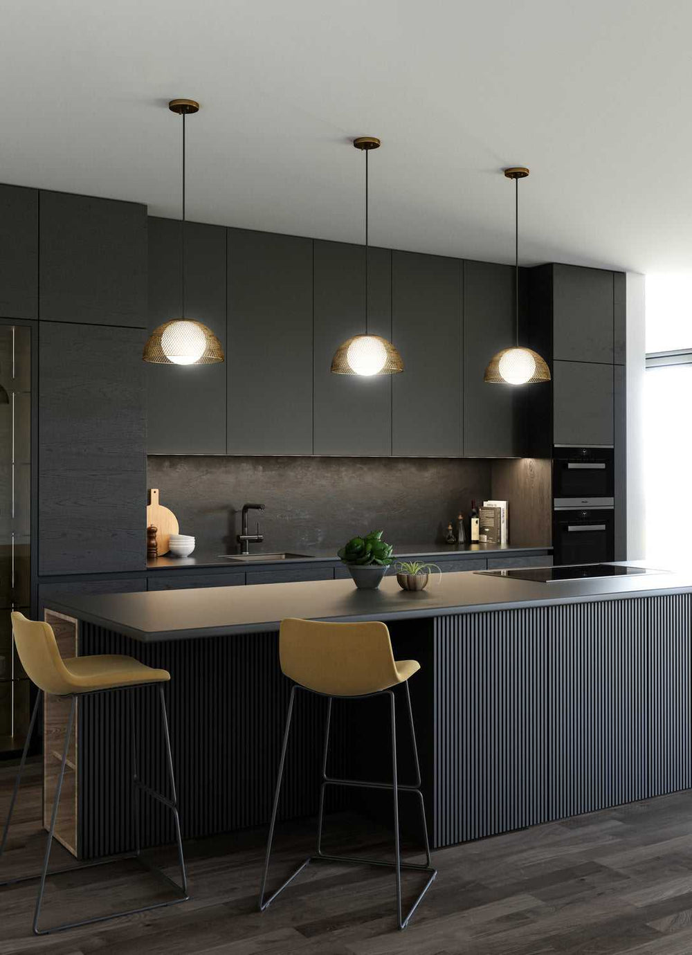 Alora Canada - PD402513GDOP - One Light Pendant - Haven - Gold/Opal Matte Glass