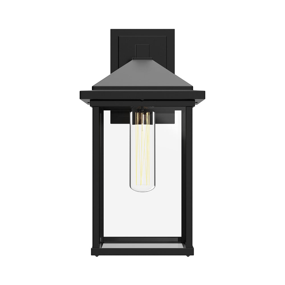 Alora Canada - EW552007BKCL - One Light Exterior Wall Mount - Larchmont - Clear Glass/Textured Black