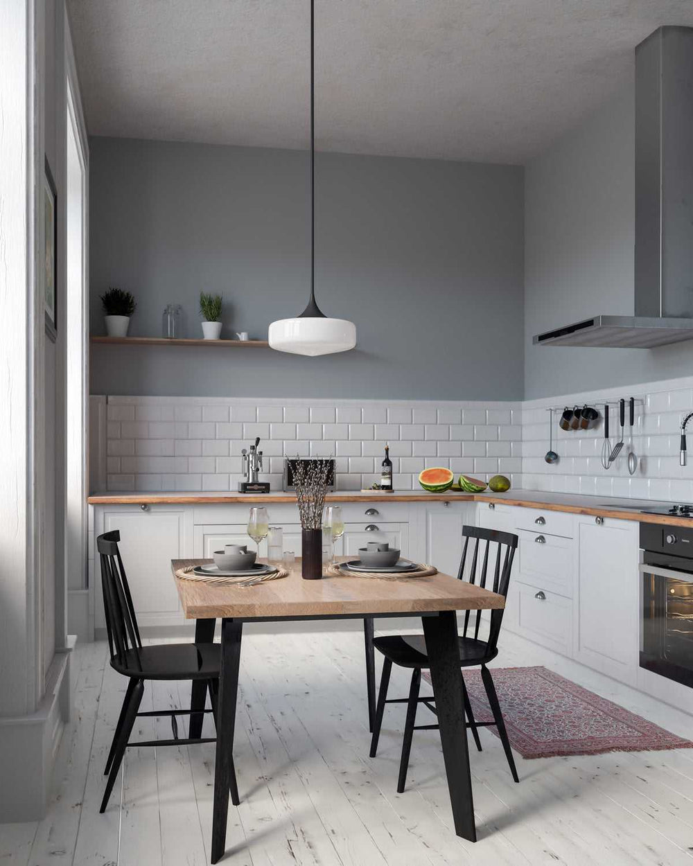 Alora Canada - PD440814MBGO - One Light Pendant - Lincoln - Glossy Opal Glass/Matte Black