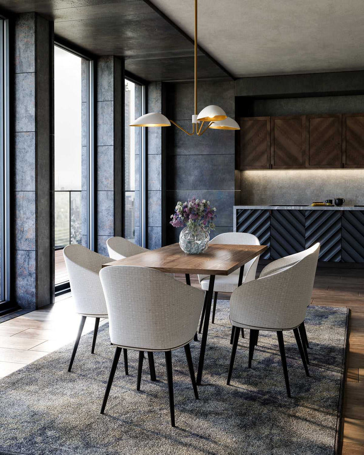 Alora Canada - PD550336WHAG - Three Light Pendant - Oscar - Aged Gold/White