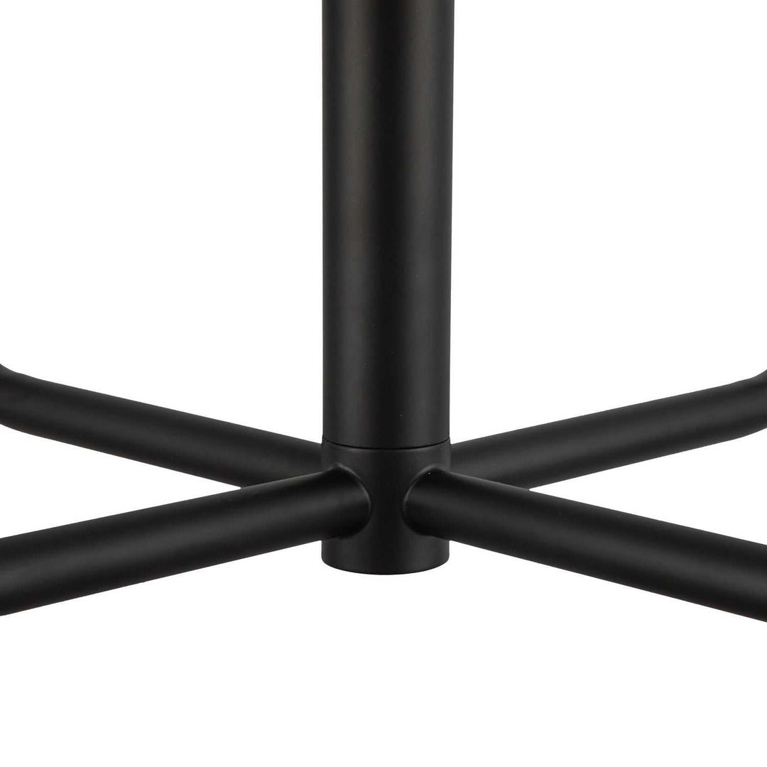 Alora Canada - CH628423MBOP - Four Light Chandelier - Plisse - Matte Black/Opal Matte Glass
