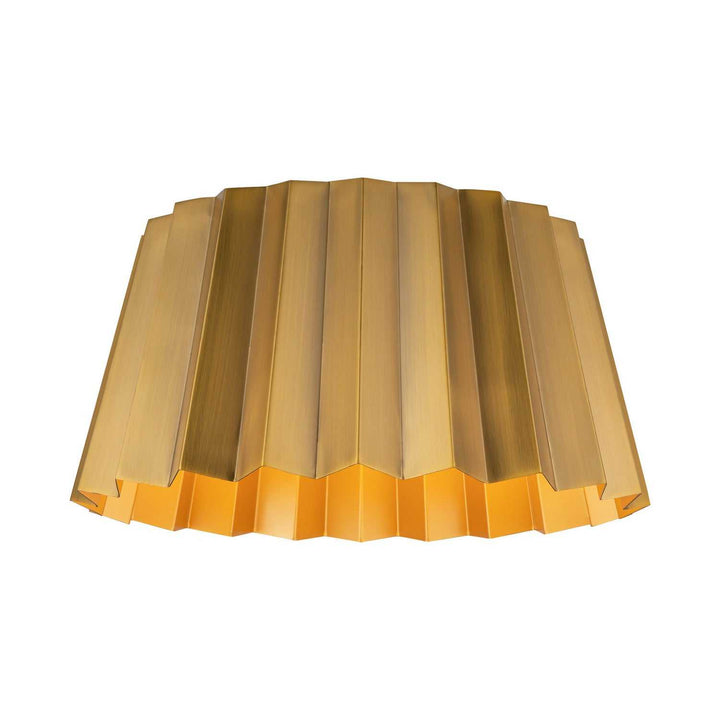 Alora Canada - FM528514AG - Two Light Flush Mount - Plisse - Aged Gold