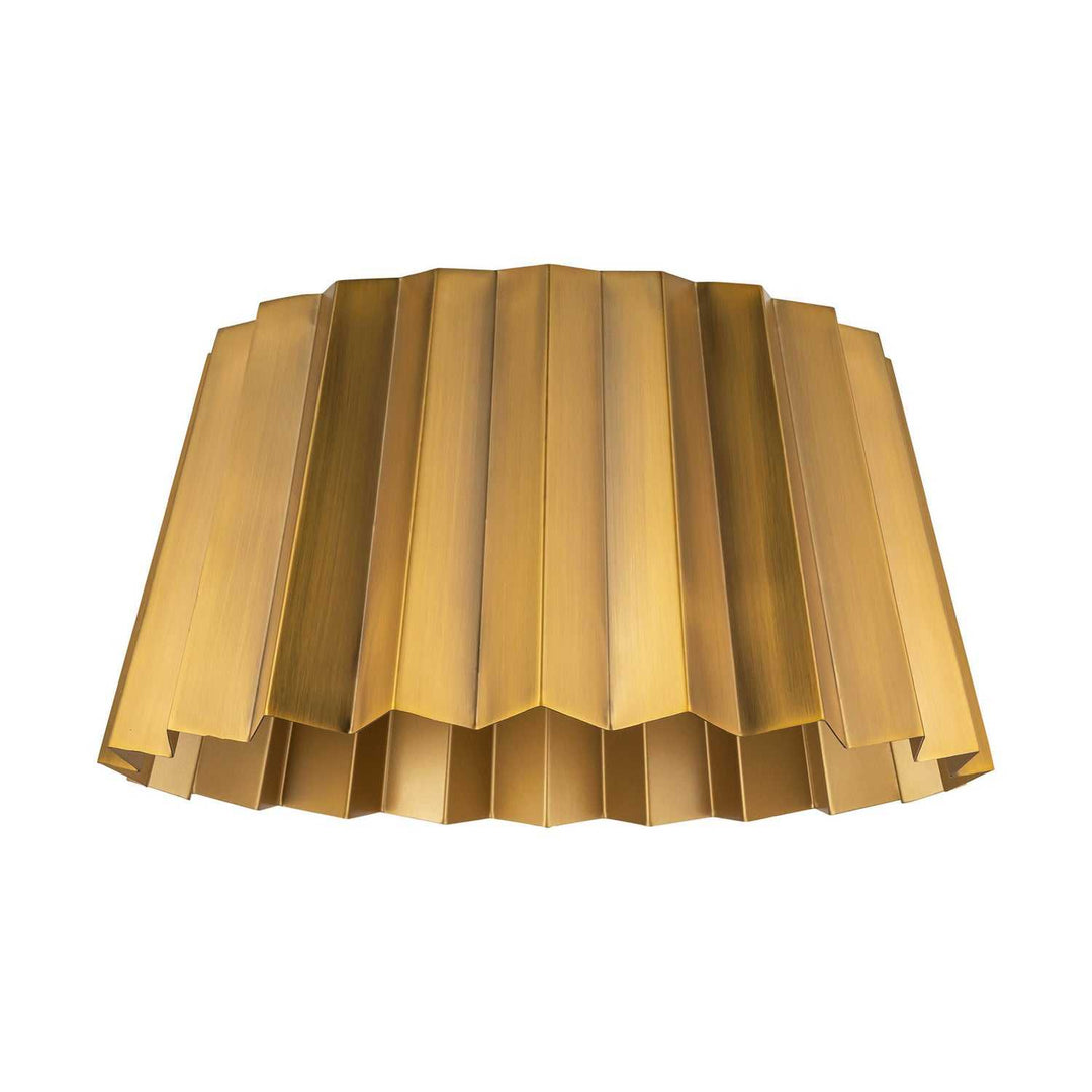 Alora Canada - FM528514AG - Two Light Flush Mount - Plisse - Aged Gold
