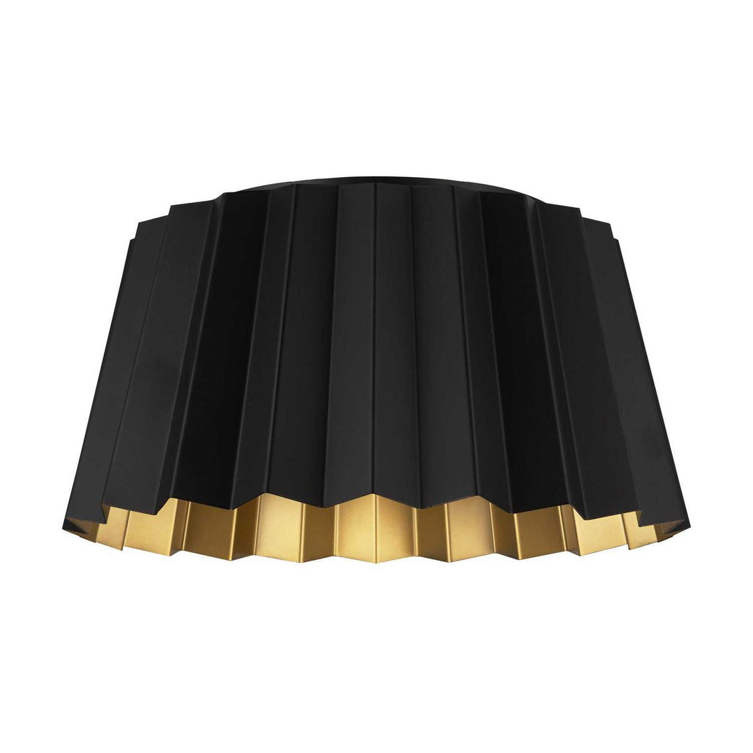 Alora Canada - FM528514MB - Two Light Flush Mount - Plisse - Matte Black