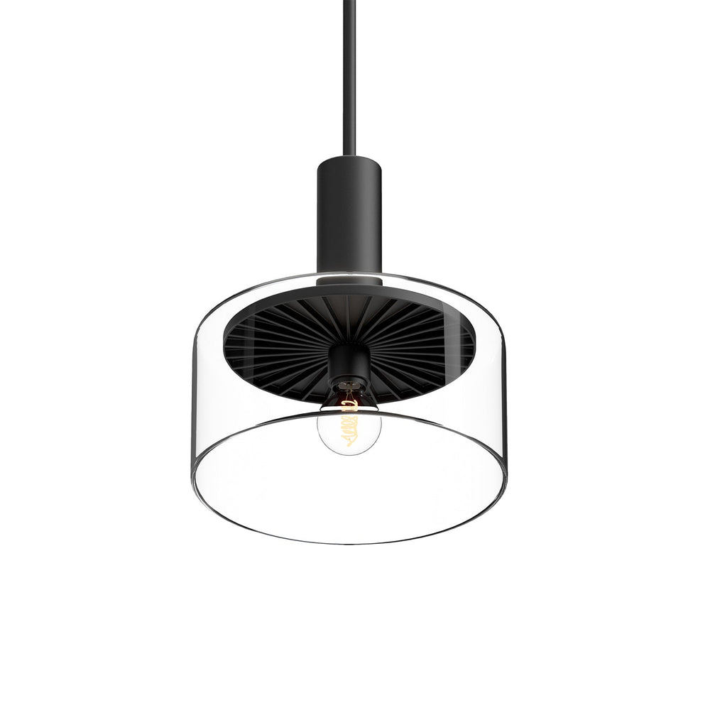 Alora Canada - PD535010MBCL - One Light Pendant - Royale - Clear Glass/Matte Black