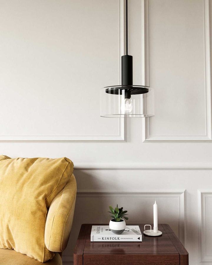 Alora Canada - PD535010MBCL - One Light Pendant - Royale - Clear Glass/Matte Black