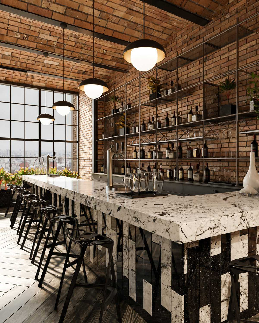 Alora Canada - PD522011MBOP - One Light Pendant - Rubio - Matte Black/Opal Matte Glass