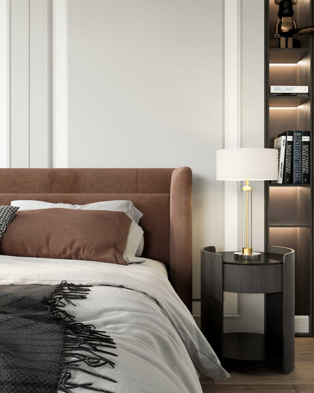 Alora Canada - TL567218BGWL - Two Light Table Lamp - Sasha - Brushed Gold/White Linen