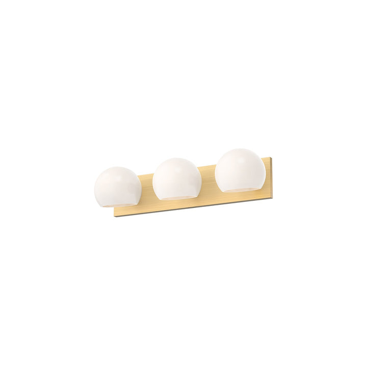 Alora Canada - VL548322BGOP - Three Light Bathroom Fixtures - Willow - Brushed Gold/Opal Matte Glass