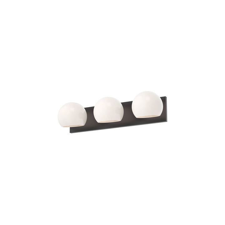 Alora Canada - VL548322MBOP - Three Light Bathroom Fixtures - Willow - Matte Black/Opal Matte Glass