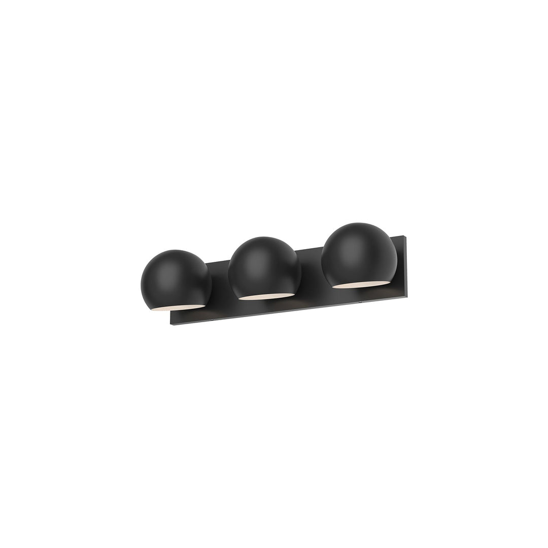 Alora Canada - VL648322MB - Three Light Bathroom Fixtures - Willow - Matte Black