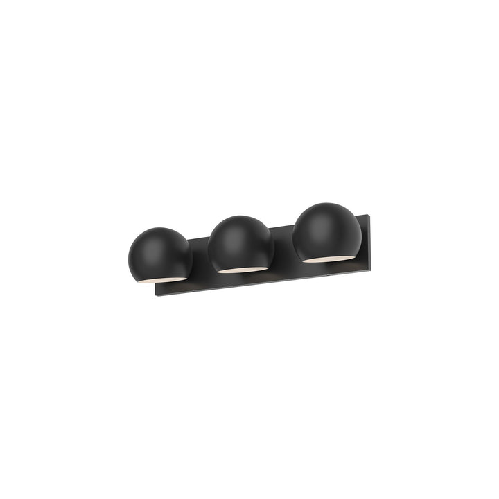 Alora Canada - VL648322MB - Three Light Bathroom Fixtures - Willow - Matte Black