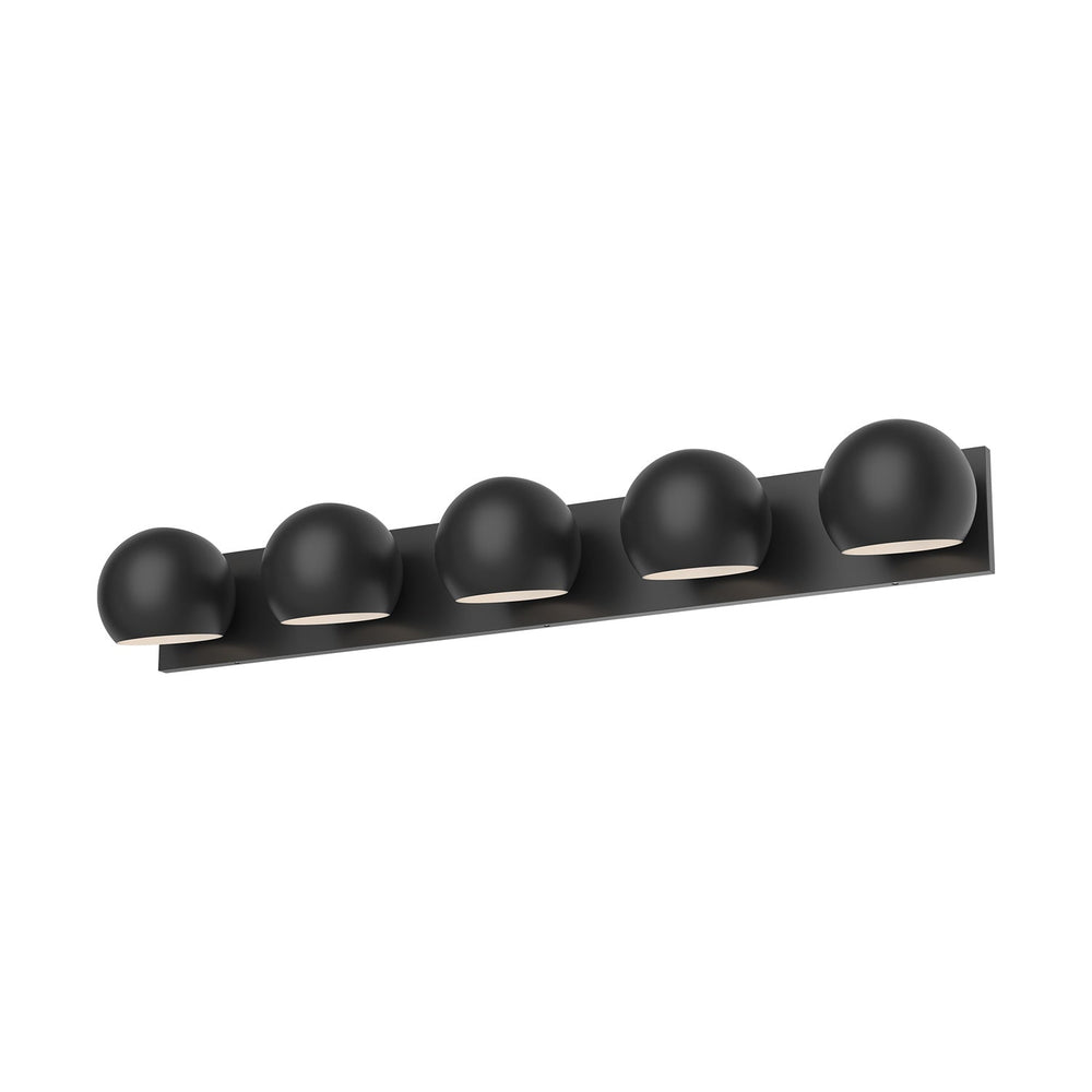 Willow Five Light Bathroom Fixtures in Matte Black Alora Canada