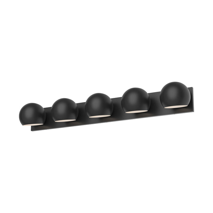 Alora Canada - VL648540MB - Five Light Bathroom Fixtures - Willow - Matte Black