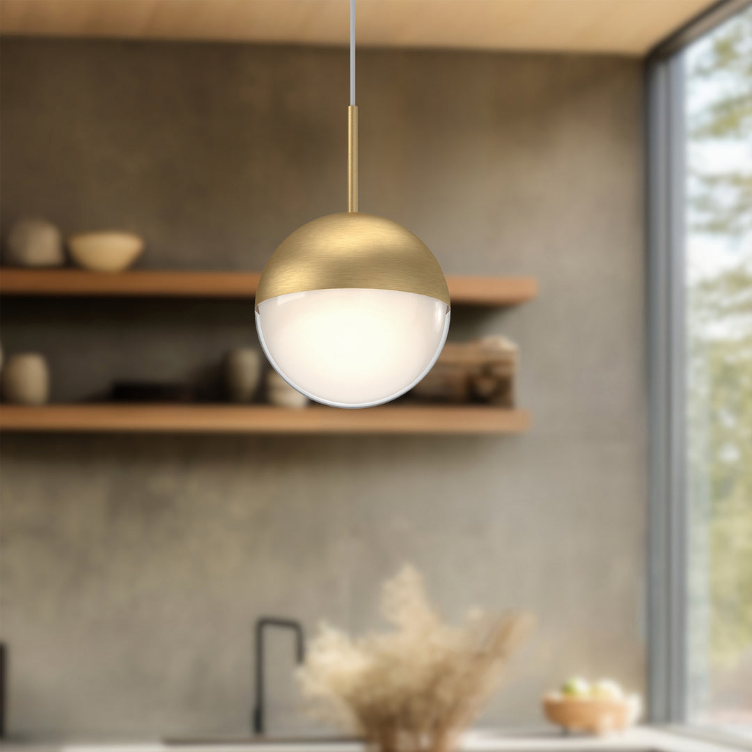 Kuzco Canada - 402801BG-LED - LED Pendant - Pluto - Brushed Gold