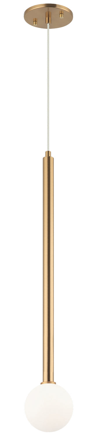 Matteo Canada - C63101AG - One Light Pendant - Reigndrop - Aged Gold Brass