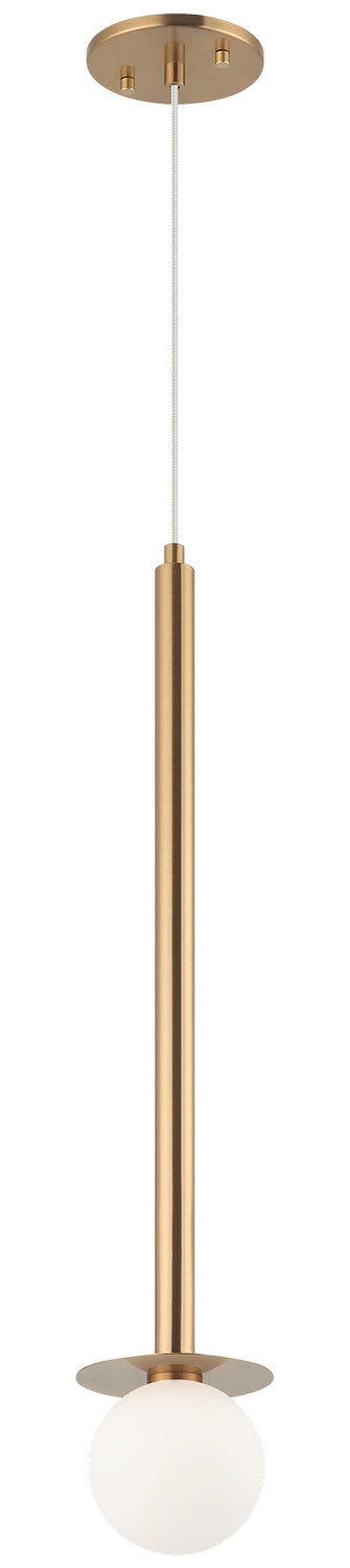 Matteo Canada - C63101AG - One Light Pendant - Reigndrop - Aged Gold Brass