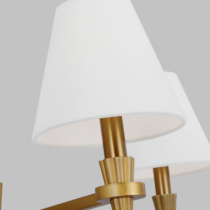 Visual Comfort Studio Canada - AC1114BBS - Four Light Chandelier - Paisley - Burnished Brass