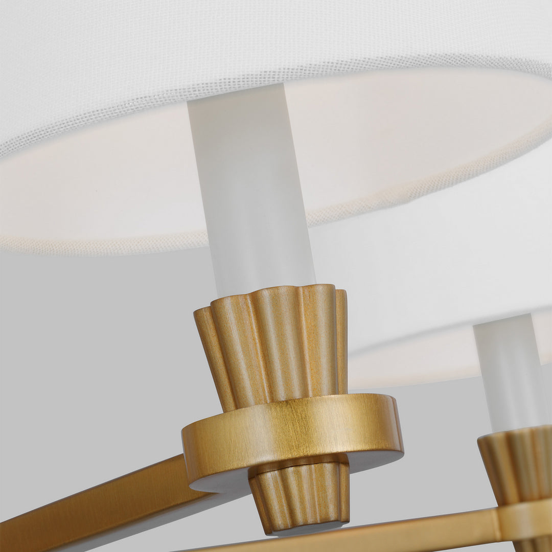 Visual Comfort Studio Canada - AC1114BBS - Four Light Chandelier - Paisley - Burnished Brass