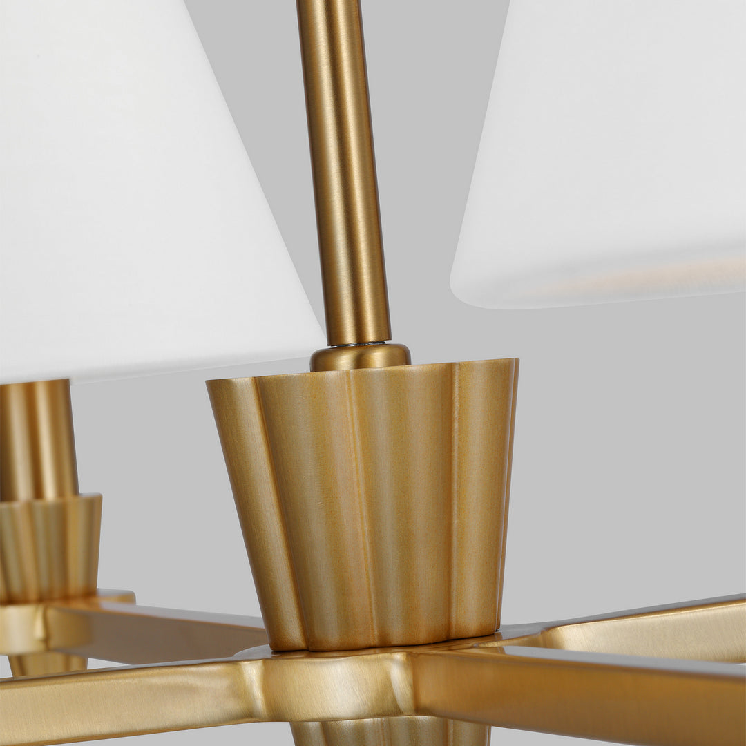 Visual Comfort Studio Canada - AC1114BBS - Four Light Chandelier - Paisley - Burnished Brass