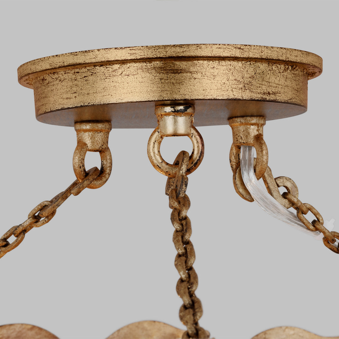 Visual Comfort Studio Canada - AF1173ADB - Three Light Semi Flush Mount - Kelan - Antique Gild