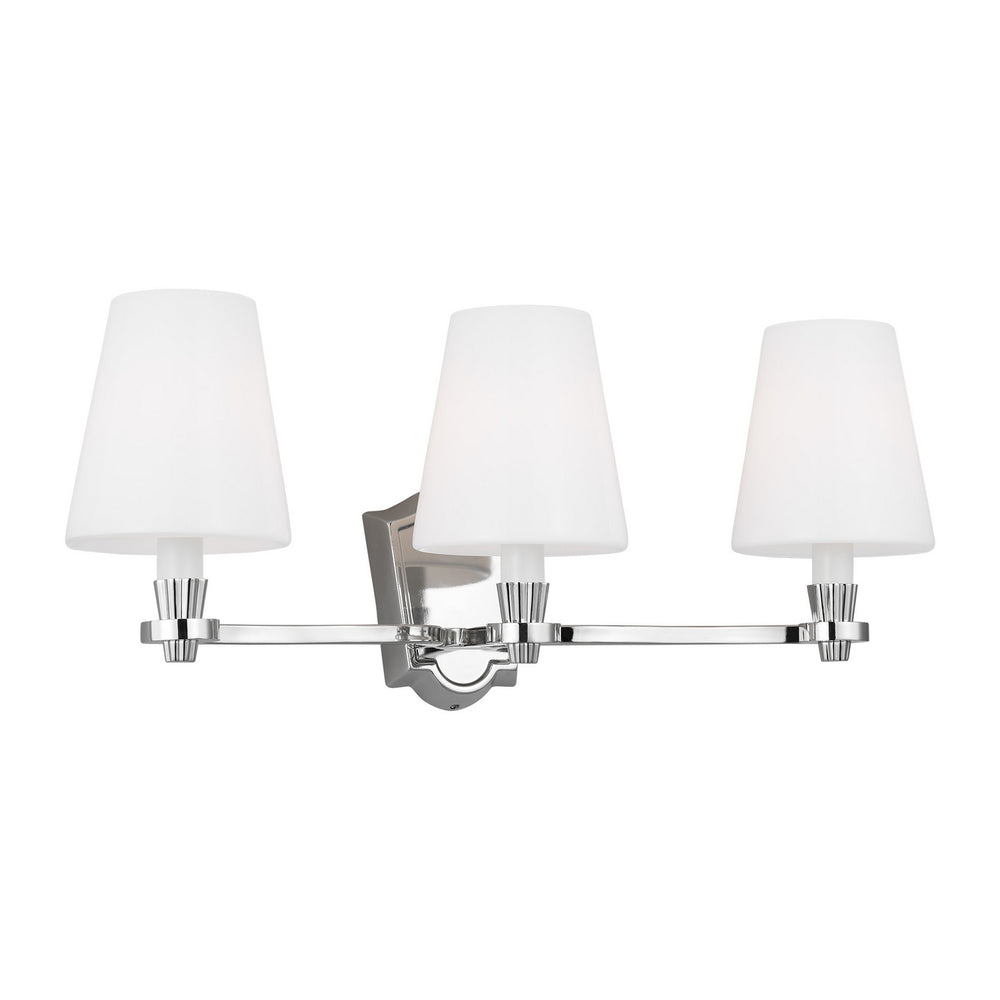 Visual Comfort Studio Canada - AV1003PN - Three Light Vanity - Paisley - Polished Nickel