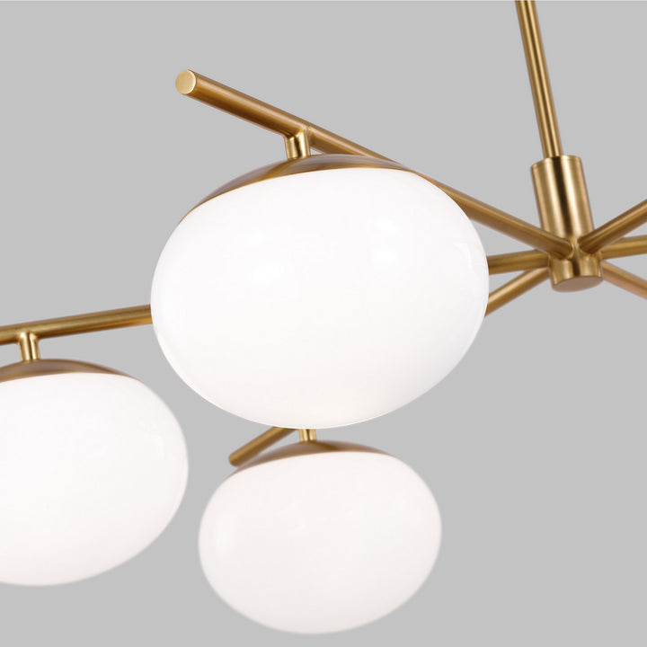 Visual Comfort Studio Canada - EC1246BBS - Six Light Chandelier - Lune - Burnished Brass