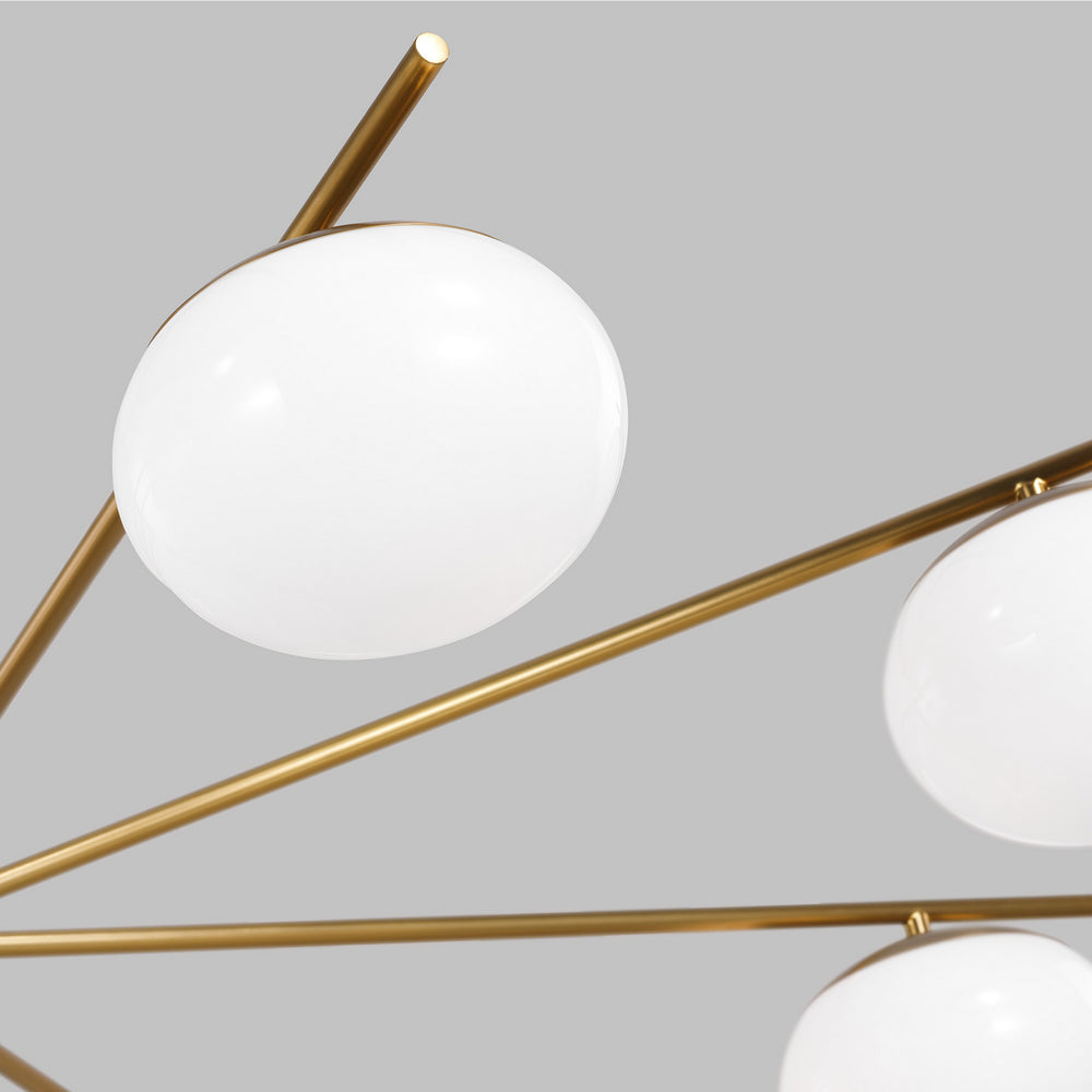 Visual Comfort Studio Canada - EC1258BBS - Eight Light Chandelier - Lune - Burnished Brass