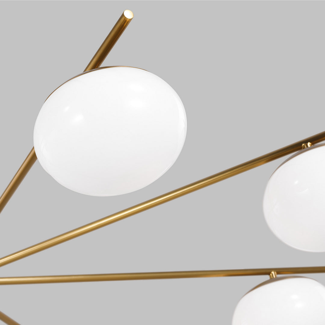 Visual Comfort Studio Canada - EC1258BBS - Eight Light Chandelier - Lune - Burnished Brass