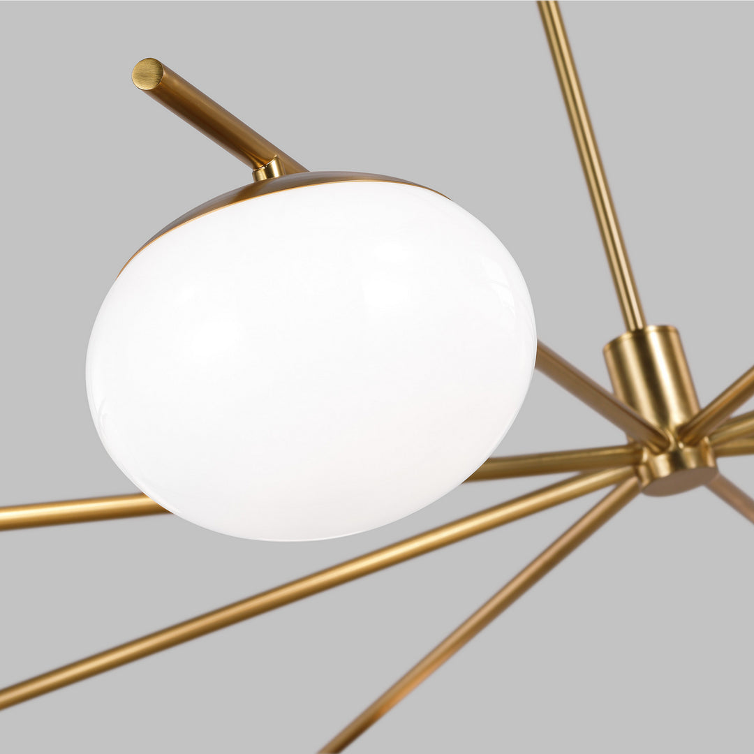 Visual Comfort Studio Canada - EC1258BBS - Eight Light Chandelier - Lune - Burnished Brass