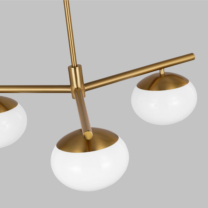 Visual Comfort Studio Canada - EF1063BBS - Three Light Semi Flush Mount - Lune - Burnished Brass