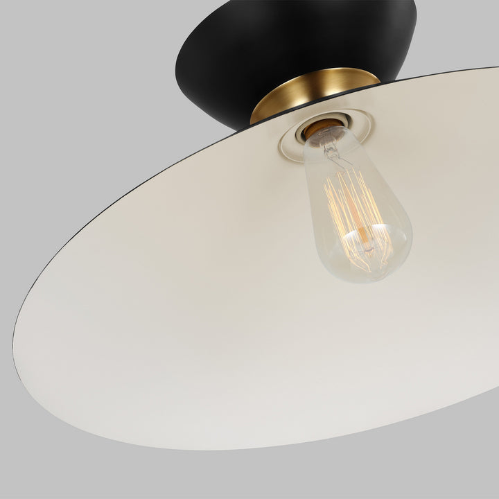 Visual Comfort Studio Canada - EP1231MBKBBS - One Light Pendant - Heath - Midnight Black and Burnished Brass
