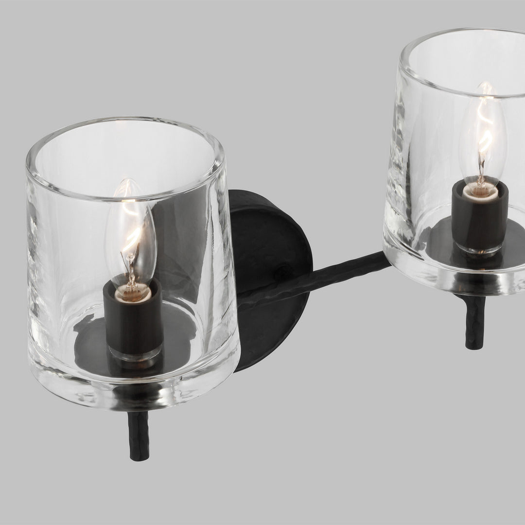 Visual Comfort Studio Canada - EV1002AI - Two Light Vanity - Marietta - Aged Iron