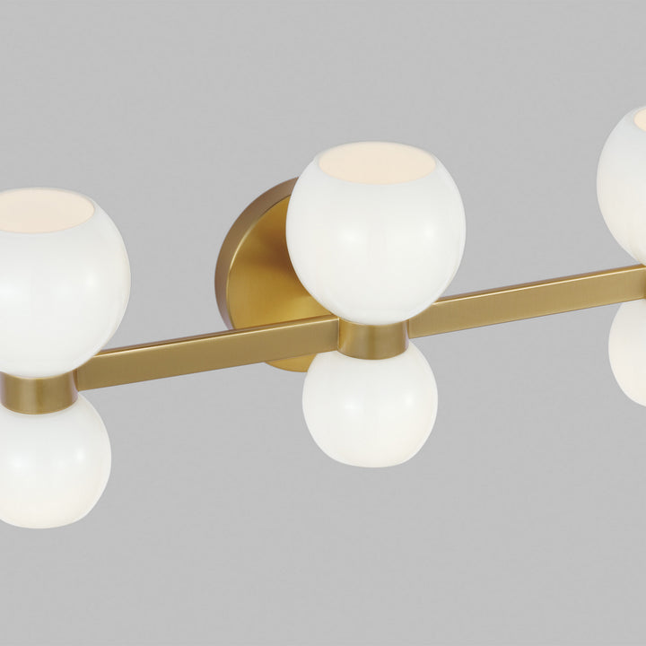 Visual Comfort Studio Canada - KSV1006BBSMG - Six Light Vanity - Londyn - Burnished Brass