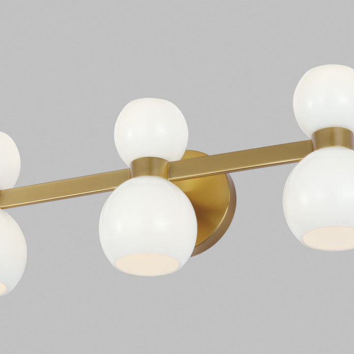 Visual Comfort Studio Canada - KSV1006BBSMG - Six Light Vanity - Londyn - Burnished Brass