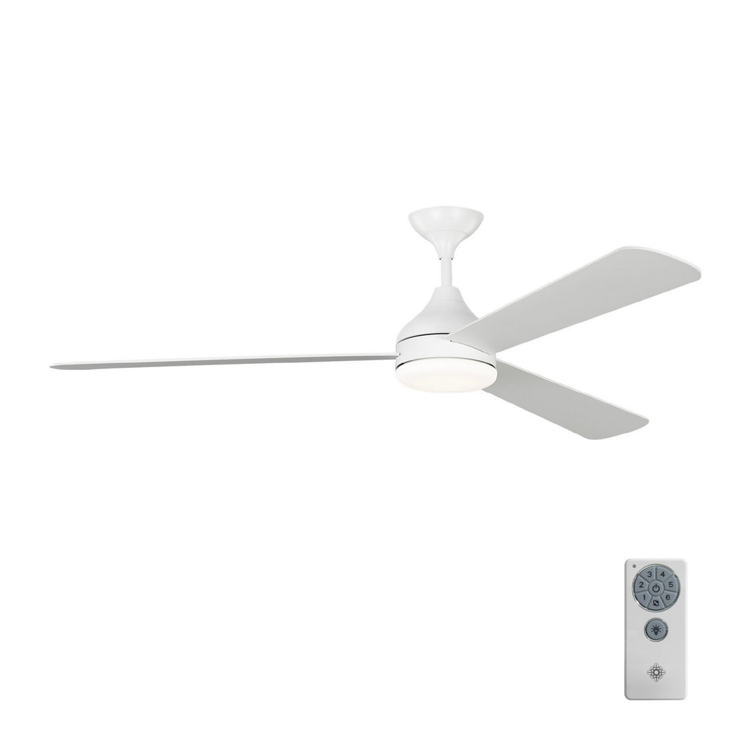 Visual Comfort Fan Canada - 3STMSM60RZWD - 60"Ceiling Fan - Streaming - Matte White