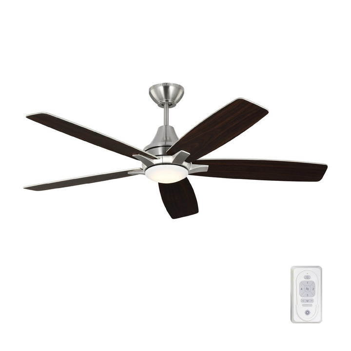 Generation Lighting Canada - 5LWDR52BSD - 52" Ceiling Fan - Lowden - Brushed Steel