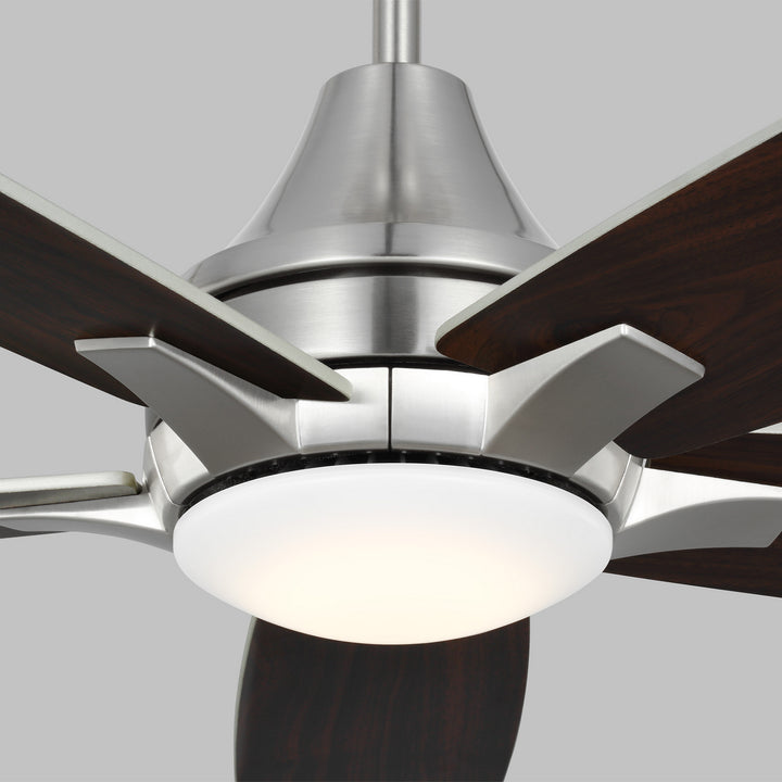 Generation Lighting Canada - 5LWDR52BSD - 52" Ceiling Fan - Lowden - Brushed Steel