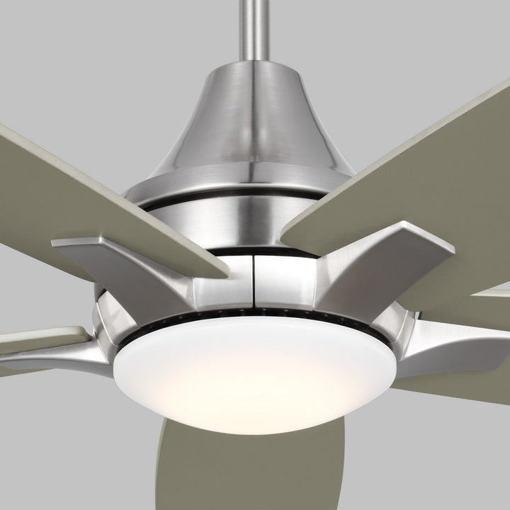 Generation Lighting Canada - 5LWDR52BSD - 52" Ceiling Fan - Lowden - Brushed Steel