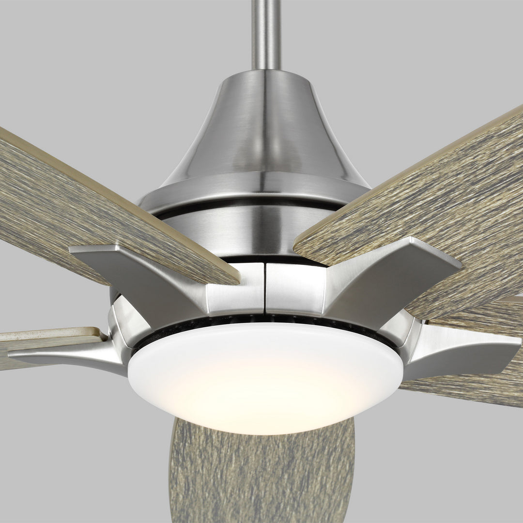 Generation Lighting Canada - 5LWDR52BSLGD - 52" Ceiling Fan - Lowden - Brushed Steel