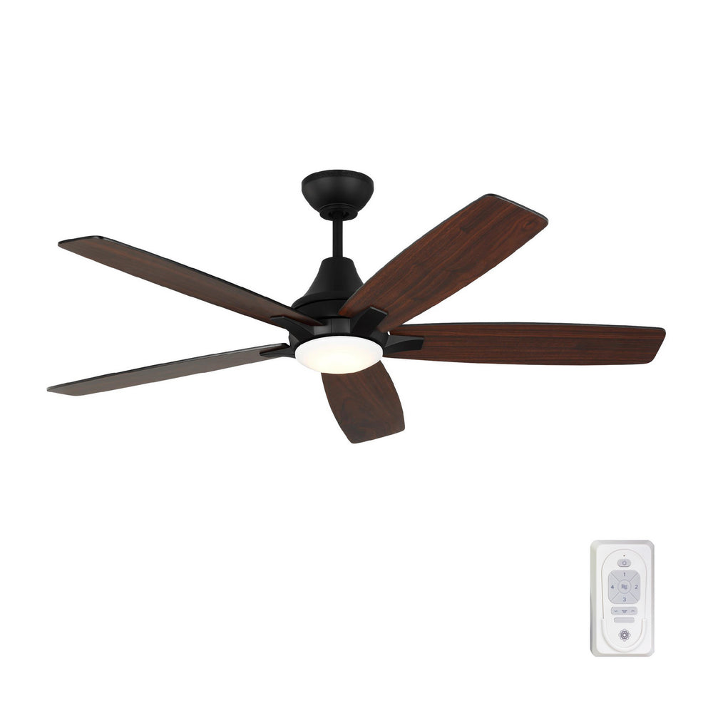 Generation Lighting Canada - 5LWDR52MBKD - 52" Ceiling Fan - Lowden - Midnight Black