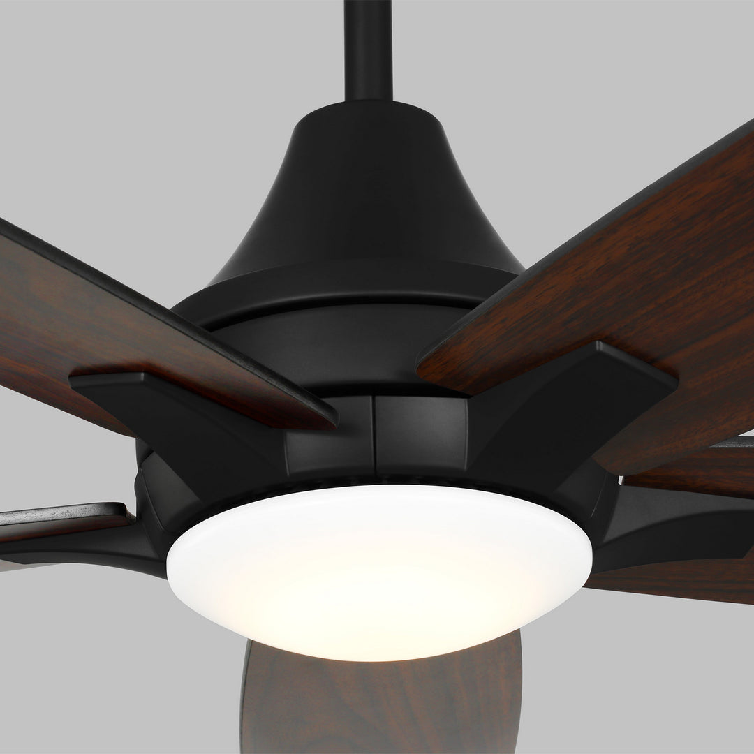 Generation Lighting Canada - 5LWDR52MBKD - 52" Ceiling Fan - Lowden - Midnight Black
