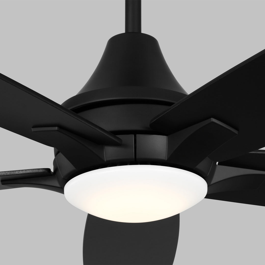 Generation Lighting Canada - 5LWDR52MBKD - 52" Ceiling Fan - Lowden - Midnight Black