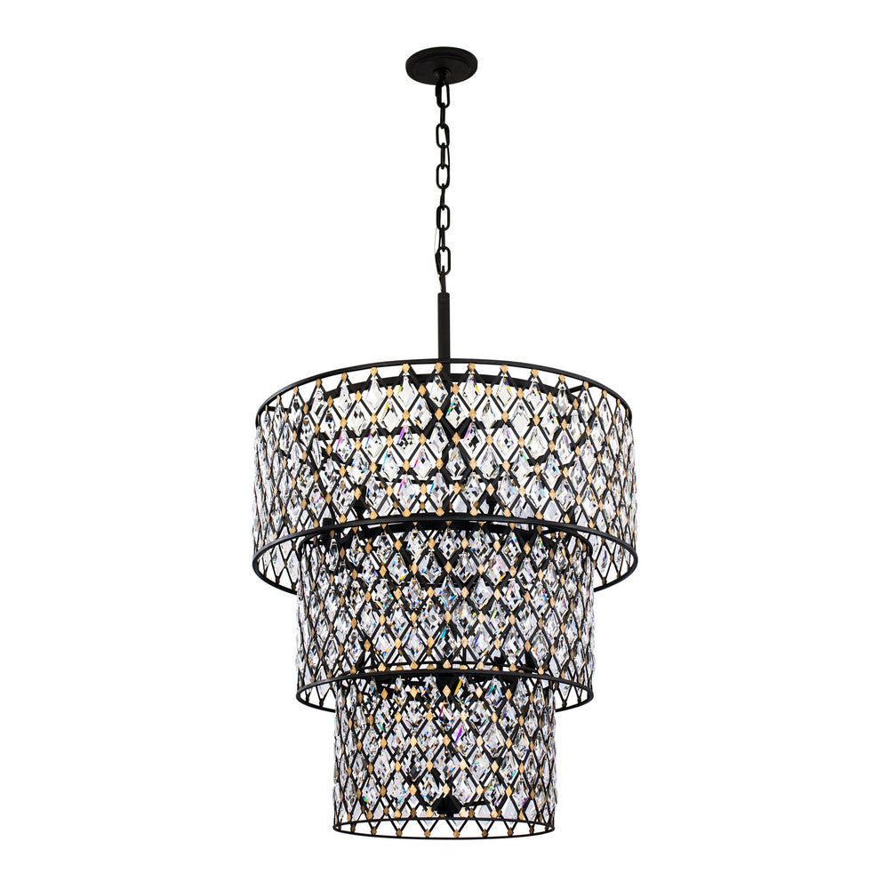 Varaluz - 345C13CBHG - 13 Light Chandelier - Windsor - Carbon/Havana Gold